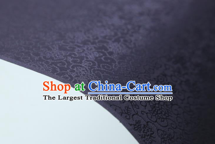 Chinese Classical Plant Pattern Design Purple Mulberry Silk Fabric Asian Traditional Cheongsam Silk Material