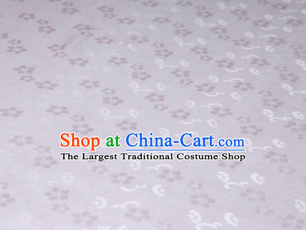 Chinese Classical Plum Pattern Design Pink Mulberry Silk Fabric Asian Traditional Cheongsam Silk Material