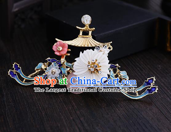 Traditional Chinese Wedding Pearls Phoenix Hair Comb Hairpins Handmade Ancient Bride Hair Accessories for Women