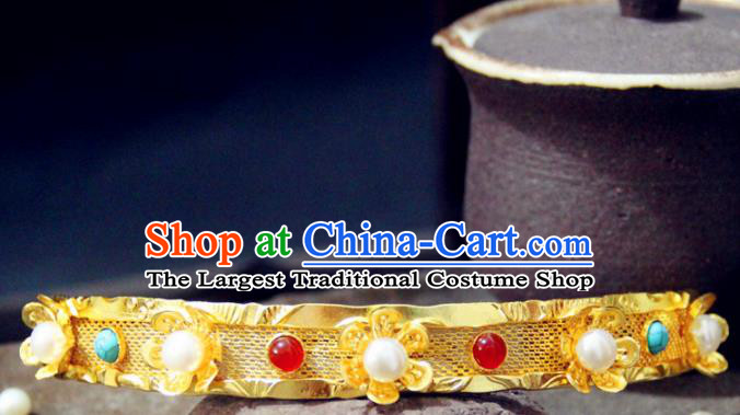 Chinese Traditional Tang Dynasty Hairpin Handmade Ancient Royal Empress Hair Accessories for Women