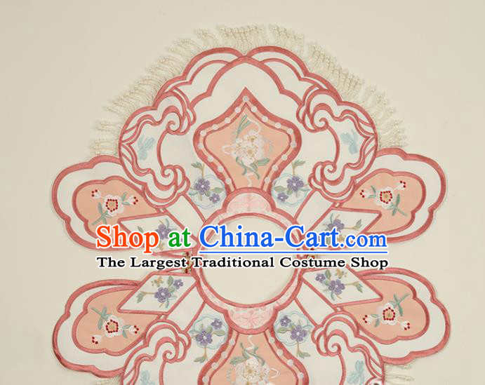 Traditional Chinese Hanfu Embroidered Tassel Cloud Shoulder Handmade Ancient Princess Cape Accessories for Women