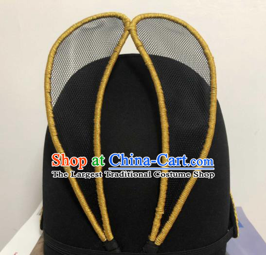 Chinese Traditional Ming Dynasty Emperor Hat Ancient Bridegroom Hair Accessories for Men