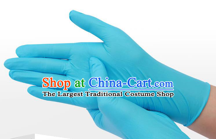 Made In China Disposable Blue Rubber Gloves to Avoid Coronavirus Medical Latex Gloves 100 items