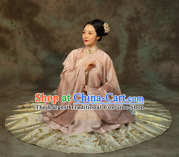 Chinese Traditional Ming Dynasty Rich Consort Dress Ancient Royal