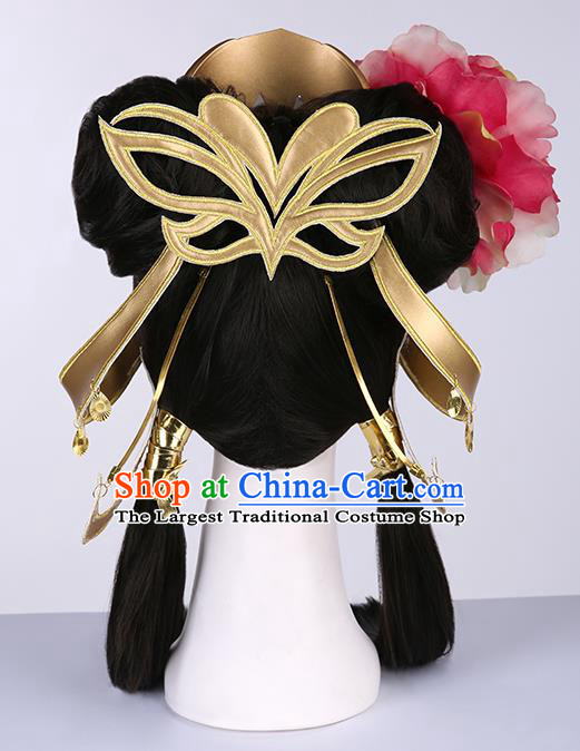 Chinese Traditional Han Dynasty Princess Wigs Ancient Imperial Consort Wig Sheath for Women