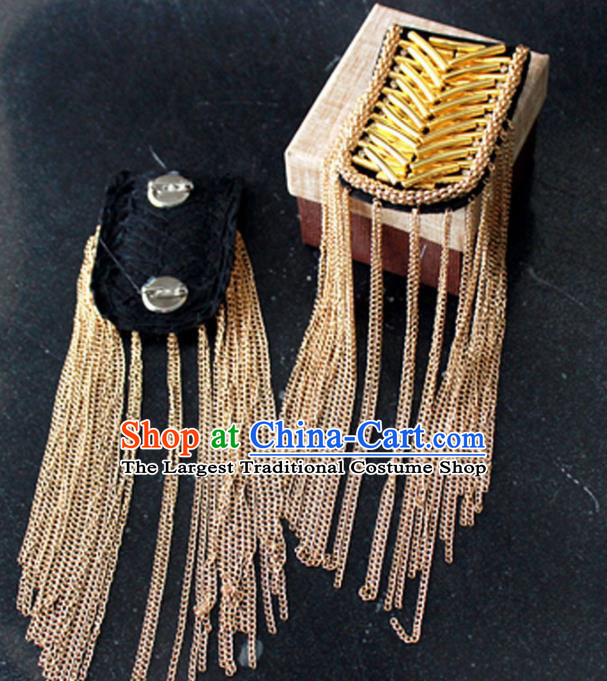 Top Cosplay Shoulder Board Compere Golden Tassel Shoulder Knot