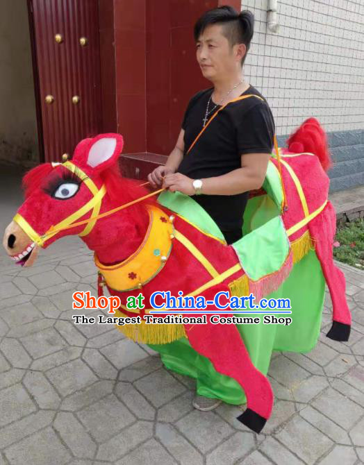 Chinese Traditional Opera Prop Lantern Festival Folk Dance Donkey Land Boat