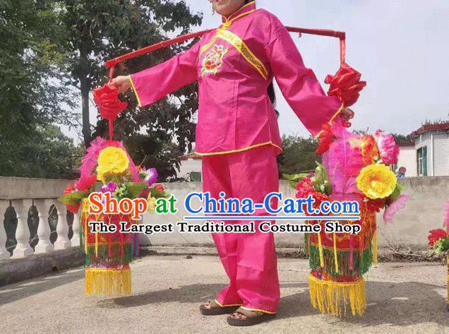 Chinese Traditional Opera Prop Lantern Festival Folk Dance Flower Baskets