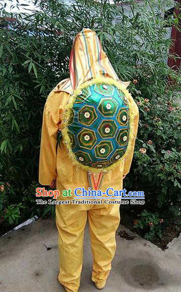 Traditional Chinese New Year Cosplay Tortoise Golden Costume Complete Set