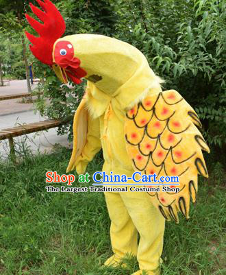 Cosplay Zodiac Chicken Traditional Chinese New Year Stage Performance Costume Complete Set