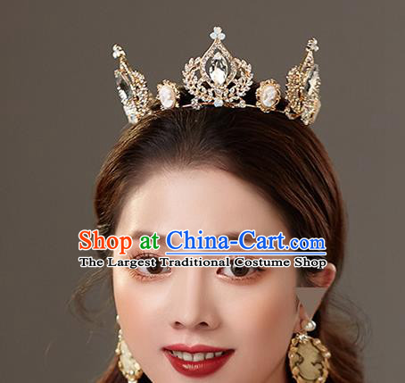Top Grade Baroque Princess Royal Crown Wedding Queen Hair Accessories for Women