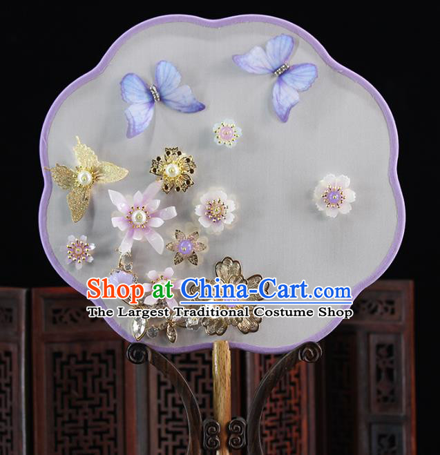 Traditional Chinese Classical Dance Fans Ancient Hanfu Wedding Palace Fan for Women
