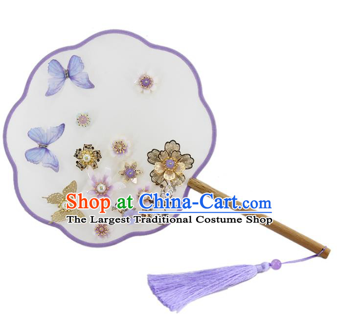 Traditional Chinese Classical Dance Fans Ancient Hanfu Wedding Palace Fan for Women