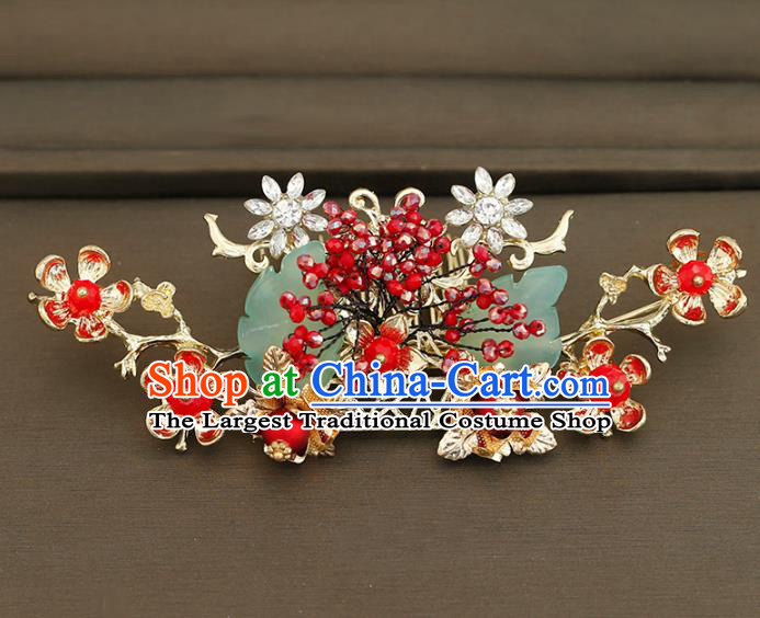 Traditional Chinese Bride Tassel Hairpins Hair Comb Headdress Ancient Wedding Hair Accessories for Women