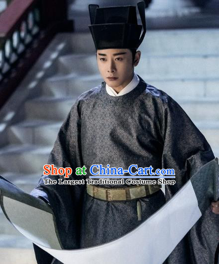 Chinese Ancient Drama Royal Nirvana Crown Prince Xiao Dingquan Replica Costumes and Headdress Complete Set