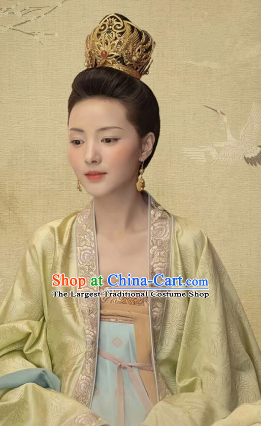 Chinese Drama Royal Nirvana Ancient Crown Princess Zhang Nianzhi Replica Costumes and Headpiece for Women