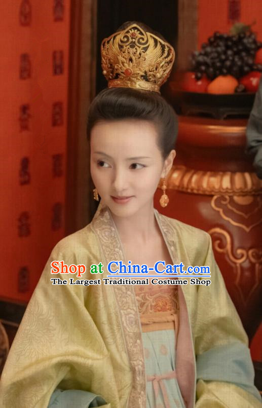 Chinese Drama Royal Nirvana Ancient Crown Princess Zhang Nianzhi Replica Costumes and Headpiece for Women