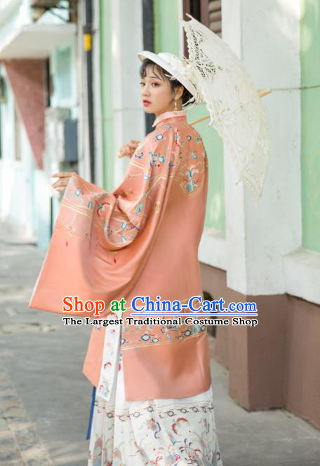 Chinese Traditional Ming Dynasty Blouse and Skirt Ancient Royal Infanta Historical Costumes for Women