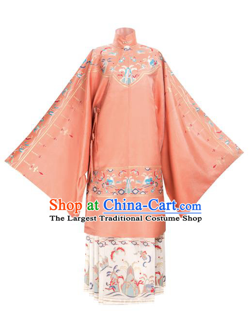 Chinese Traditional Ming Dynasty Blouse and Skirt Ancient Royal Infanta Historical Costumes for Women