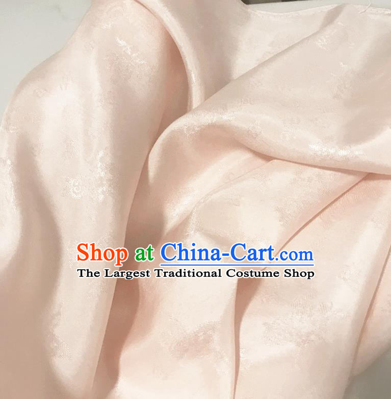 Chinese Traditional Design Pattern Light Pink Silk Fabric Cheongsam Mulberry Silk Drapery