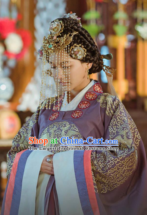 Drama Empress of the Ming Chinese Ancient Korean Princess Replica Costumes and Headpiece Complete Set