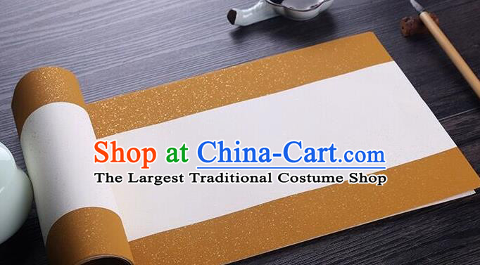 Chinese Traditional Spring Festival Couplets Batik Brown Paper Handmade Couplet Calligraphy Writing Art Paper