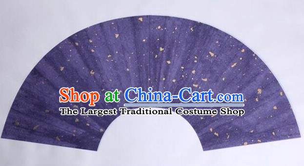 Traditional Chinese Purple Sector Paper Handmade The Four Treasures of Study Writing Fan Art Paper
