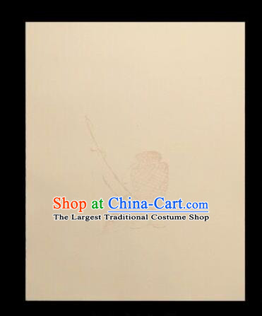 Traditional Chinese Apricot Xuan Paper Handmade The Four Treasures of Study Writing Art Paper