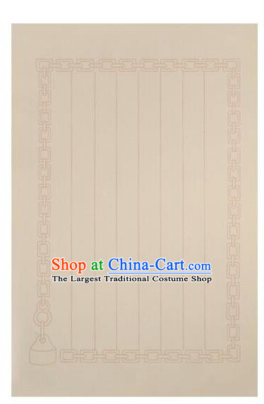 Traditional Chinese Light Apricot Letter Xuan Paper Handmade The Four Treasures of Study Writing Art Paper