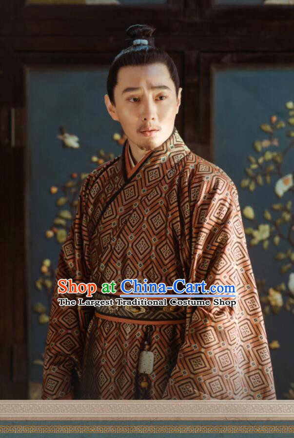 Ancient Chinese Drama Ming Dynasty Jingtai Emperor Zhu Qiyu Replica Costumes for Men