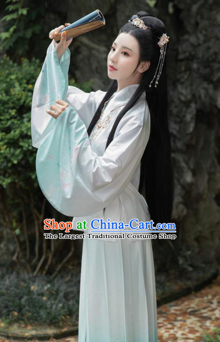 Chinese Traditional Ancient Goddess Princess Historical Costumes for Women