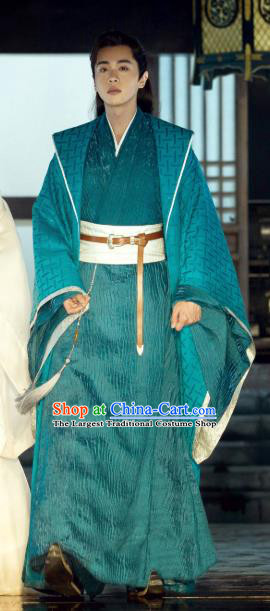 Drama Joy of Life Chinese Ancient Childe Prince Qing Yu Nian Fan Xian Replica Costume and Headpiece Complete Set