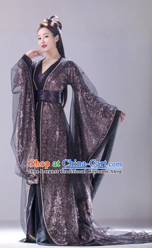 Qing Yu Nian Chinese Drama Ancient Noble Consort Si Lili Joy of Life Replica Costume and Headpiece Complete Set