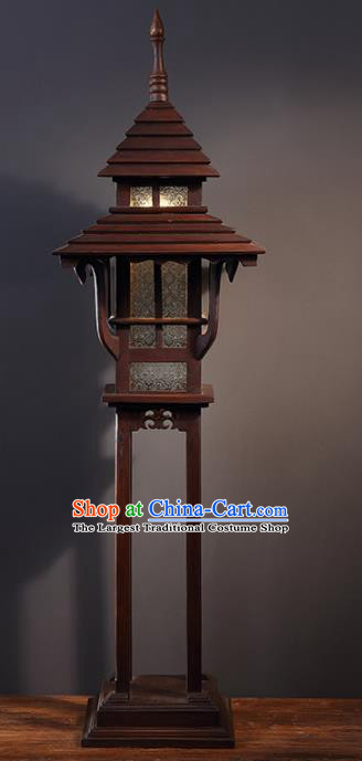 Southeast Asia Traditional Wood Carving Floor Lantern Thailand Handmade Lanterns