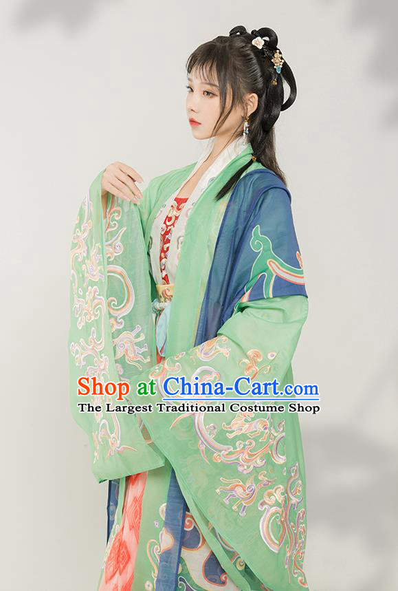 Chinese Traditional Tang Dynasty Palace Lady Historical Costume Ancient Princess Hanfu Dress for Women