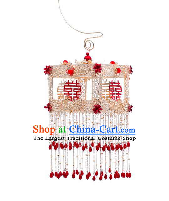 Chinese Ancient Wedding Portable Lantern Accessories Traditional Bride Prop for Women