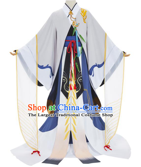 Traditional Chinese Cosplay Prince Knight Costume Ancient Swordsman Hanfu Clothing for Men