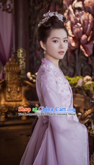 Chinese Drama The Love Lasts Two Minds Ancient Princess Chang Le Hanfu Dress Costume and Headpiece for Women