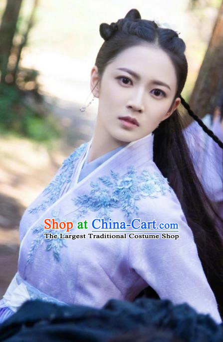 Chinese Ancient Infanta Yuan Qingli Hanfu Dress Drama The Love Lasts Two Minds Costume and Headpiece for Women