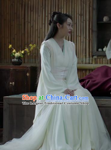 Chinese Ancient Imperial Consort of Qi Si Lili Historical Drama Qing Yu Nian Joy of Life Costume and Headpiece Complete Set