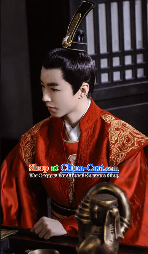 Chinese Ancient Emperor Baili Haohe Karry Clothing Historical Drama Guardians of The Ancient Oath Costume for Men