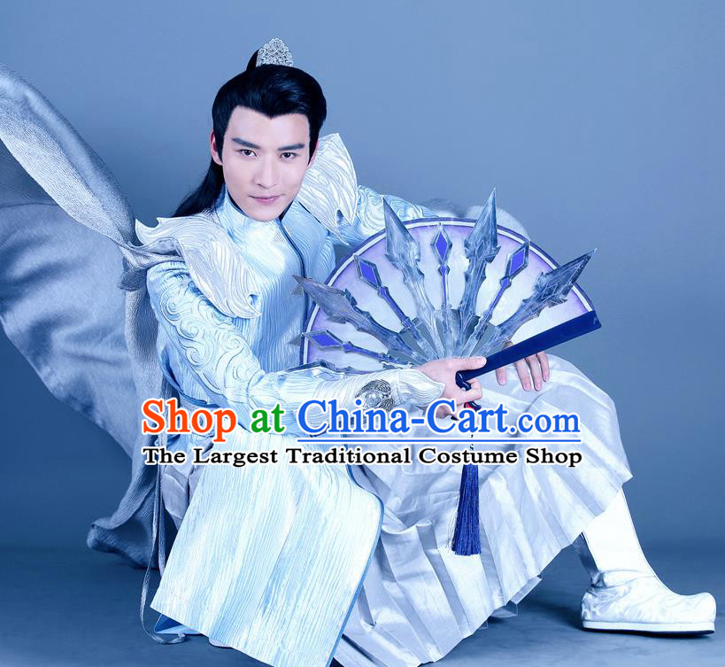 Chinese Ancient Swordsman King Clothing Historical Drama The Legend of Zu Costume for Men