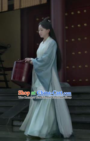 Chinese Ancient Noble Lady of Qi Historical Drama Qing Yu Nian Joy of Life Costume and Headpiece Complete Set