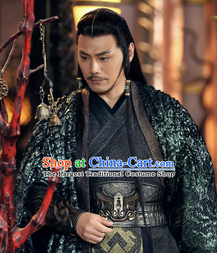 Swords of Legends Chinese Ancient Presbyter Shen Ye Clothing Historical Drama Costume and Headwear for Men