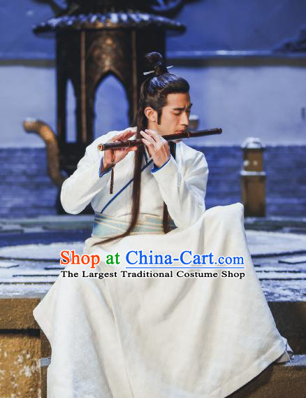 Swords of Legends Chinese Ancient Swordsman Xia Yize Clothing Historical Drama Costume and Headwear for Men