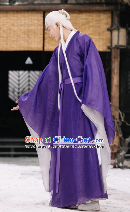 Chinese Ancient Emperor of the Heaven Clan Drama Sansheng Sanshi Pillow Eternal Love of Dream Dong Hua Costume and Headpiece Complete Set