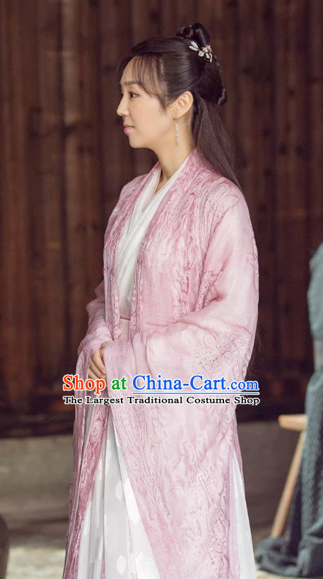 Chinese Ancient Ming Dynasty Female Physician Dress Drama Under the Power Ling Ling Costume and Headpiece for Women