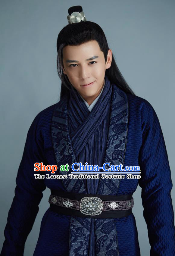 Drama Cinderella Chef Chinese Ancient Swordsman Chen Yang Costume and Headpiece Complete Set