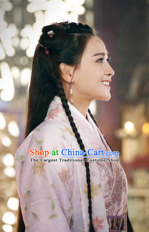 Chinese Ancient Han Dynasty Female Swordsman Ji Jiang Dress Historical Drama Hero Dream Costume and Headpiece for Women