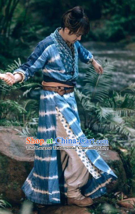 Drama The Dark Lord Chinese Ancient Ming Dynasty Castellan Ye Xiaotian Costume and Headpiece Complete Set